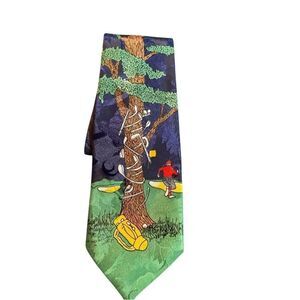 A. Rogers, golf novelty, theme 100 % silk funny Tie 57